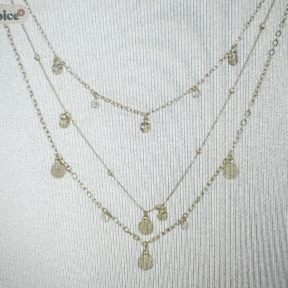 ettika Layered Gold Coin Charm Necklace - Gold Tone